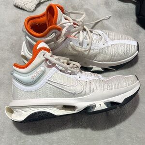 Nike White and Orange Athletic Shoes